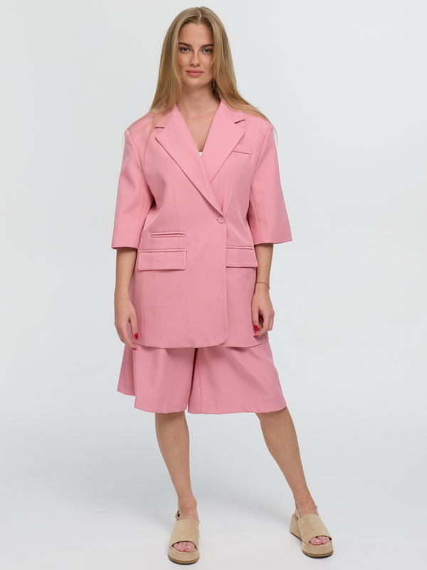 Kurzarm Blazer „Lori“ in Pink