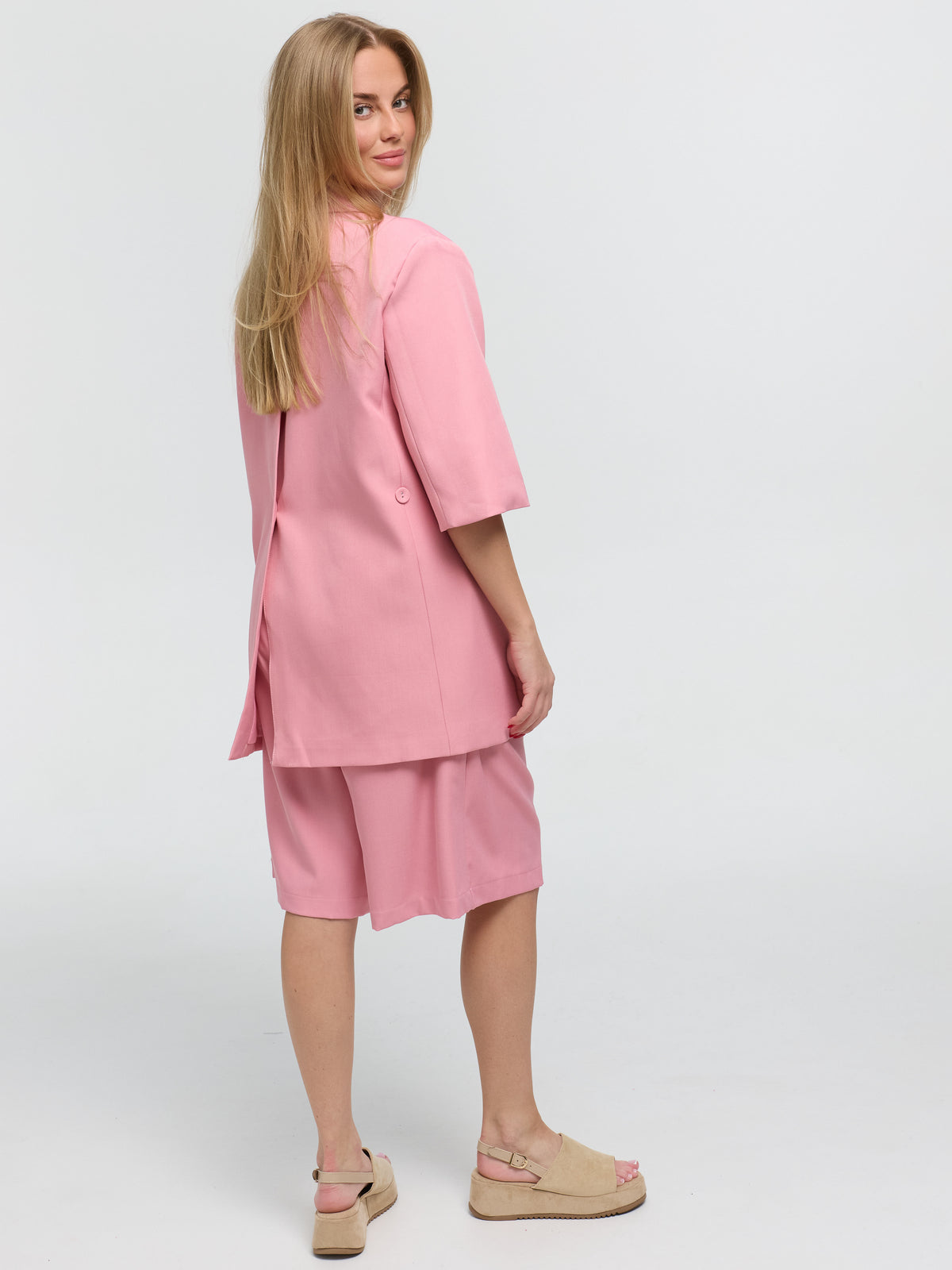 Kurzarm Blazer „Lori“ in Pink