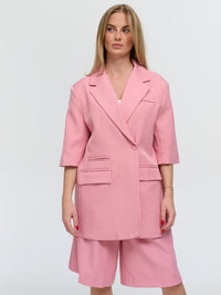 Kurzarm Blazer „Lori“ in Pink