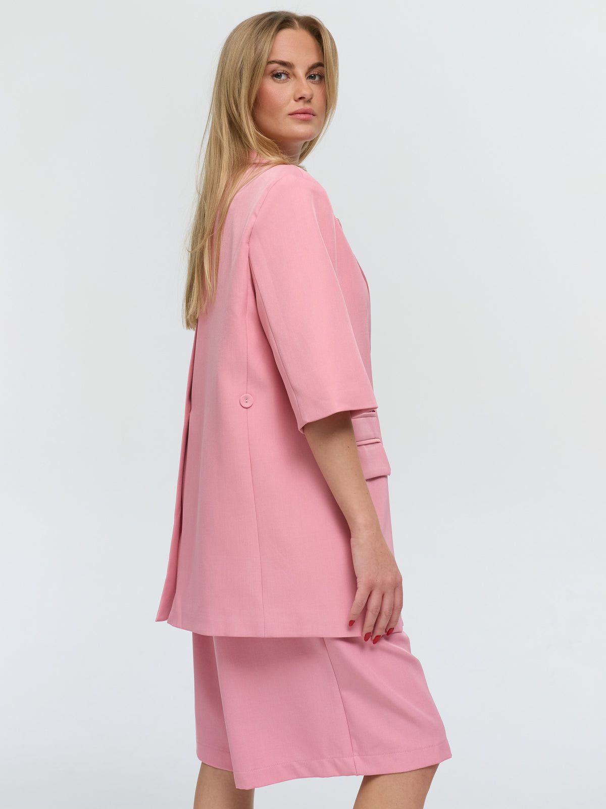 Kurzarm Blazer „Lori“ in Pink