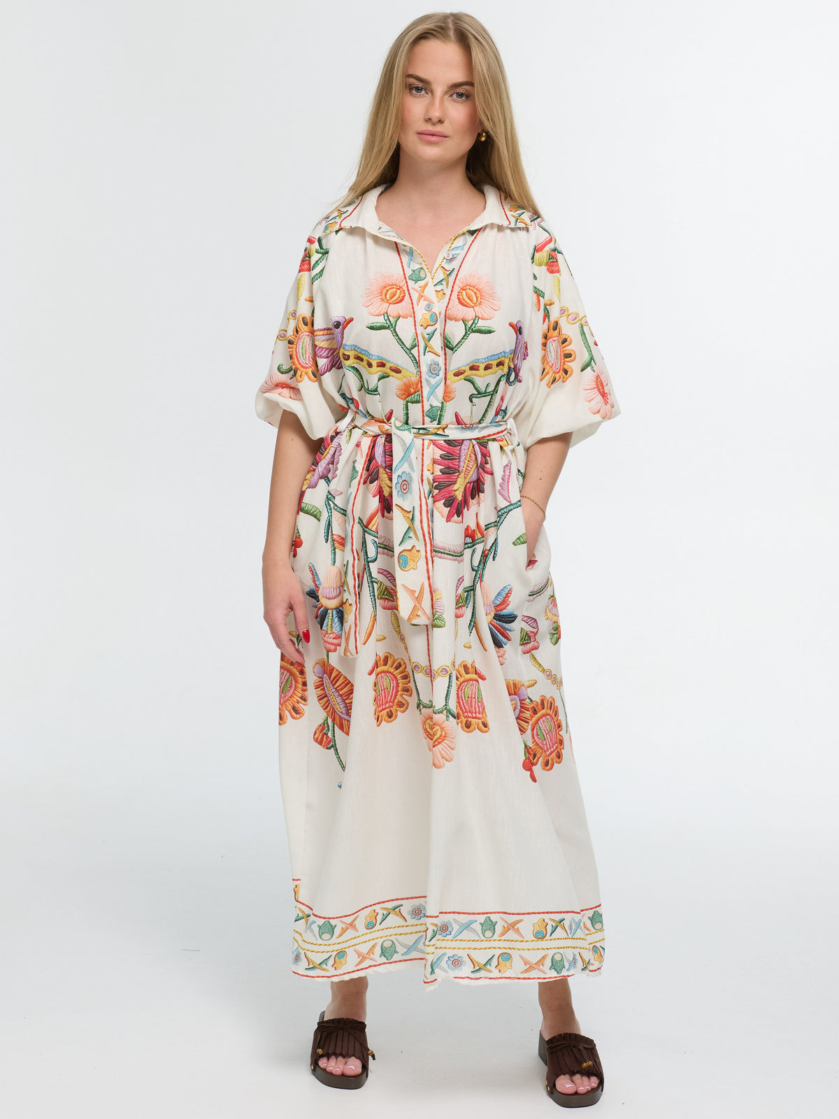 Leinenkleid "Fiorella"
