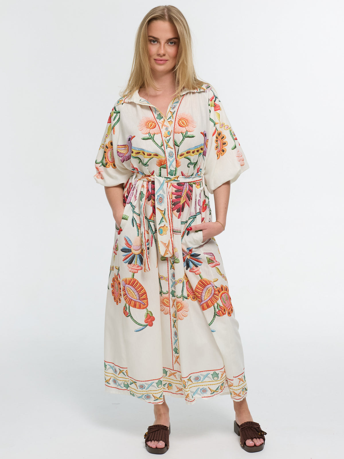 Leinenkleid "Fiorella"