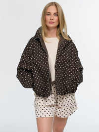 Jacke "Sovira" in Braun/Weiß
