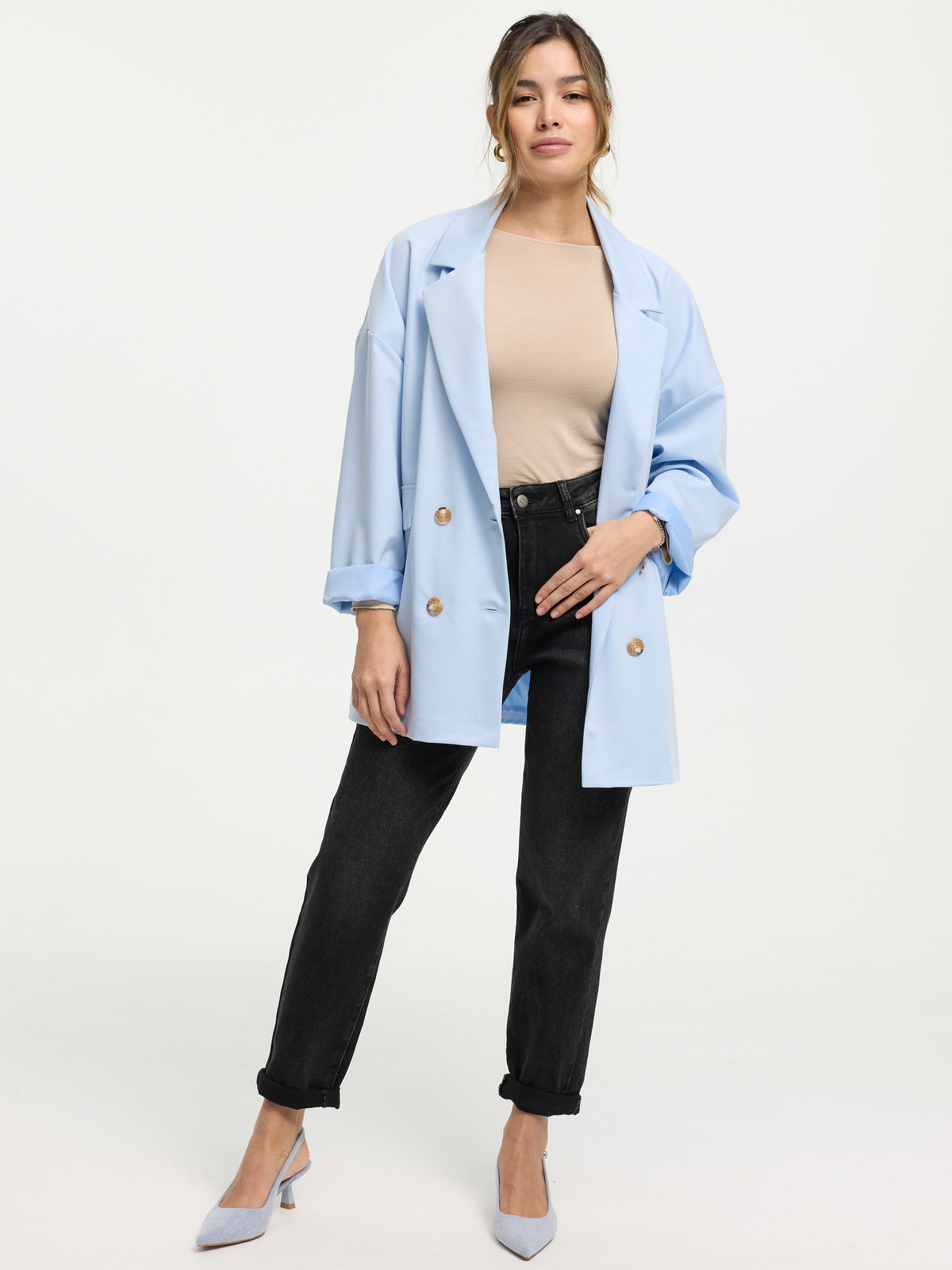 Blazer "Evina" in Pastellblau