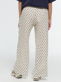 Leinen-Hose "Dotty" in Beige