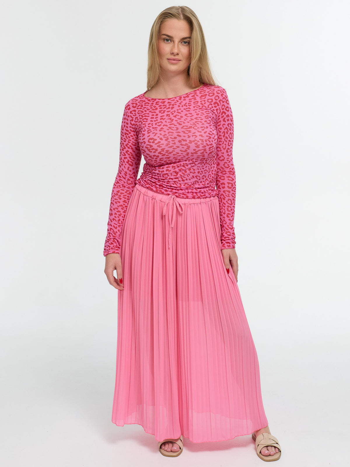 Plisseehose "Liliane" in Pink