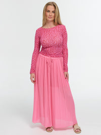 Plisseehose "Liliane" in Pink
