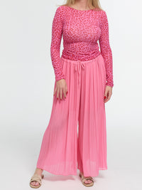 Plisseehose "Liliane" in Pink