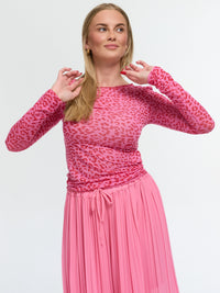 Langarmshirt "Mika" in Pink Leo