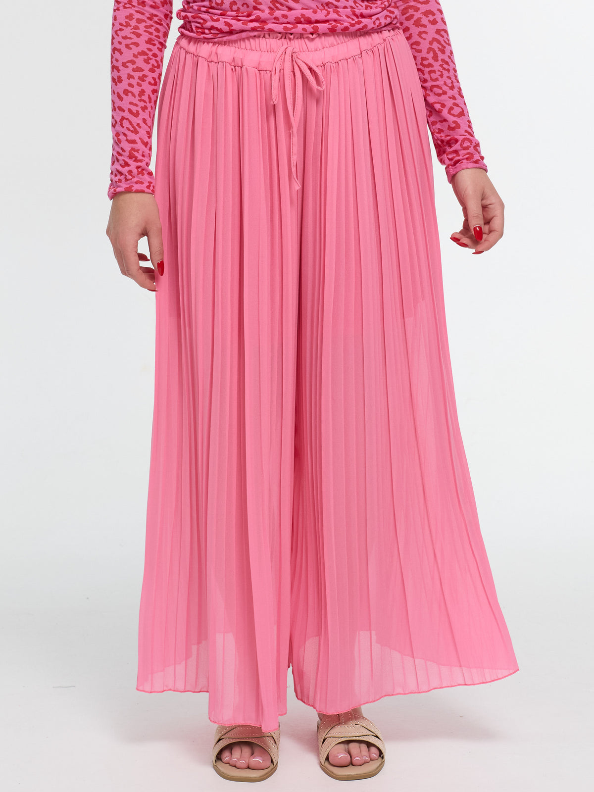 Plisseehose "Liliane" in Pink