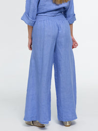 Leinen-Hose "Alma" in Blau