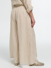 Leinen-Hose "Alma" in Beige