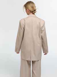 Nadelstreifen Blazer „Kathie“ in Taupe