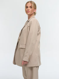 Nadelstreifen Blazer „Kathie“ in Taupe