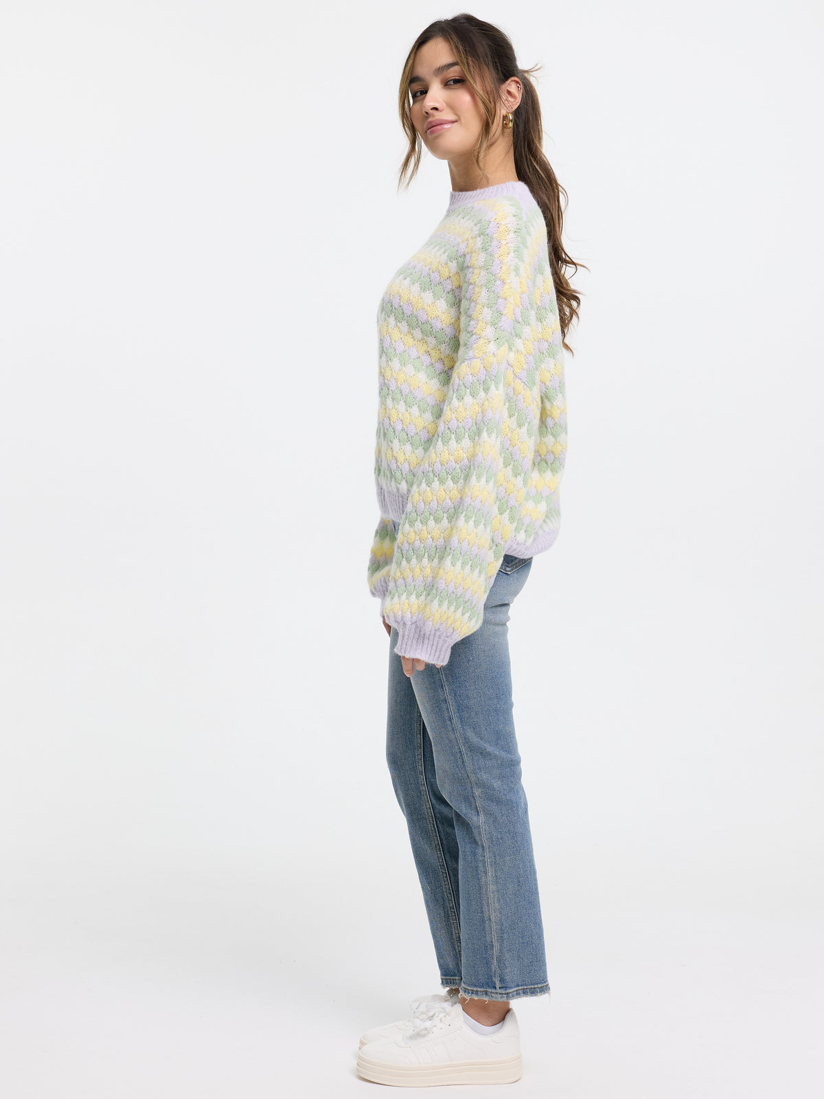 Pullover "Miri" in Gelb/Grün