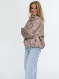 Jacke "Sovira" in Beige/Weiß
