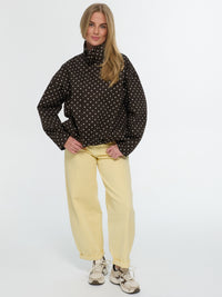 Jacke "Sovira" in Braun/Weiß