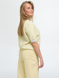 Kurzarm-Cardigan "Amy" in Yellow