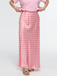 Satin-Rock „Cara“ in Rosa