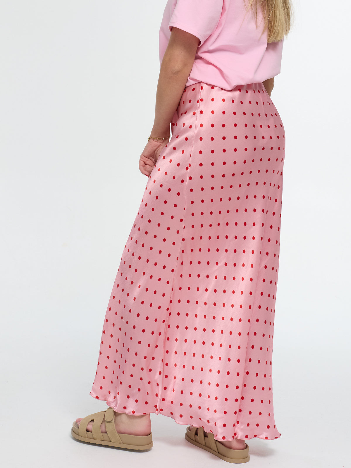 Satin-Rock „Cara“ in Rosa