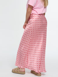 Satin-Rock „Cara“ in Rosa