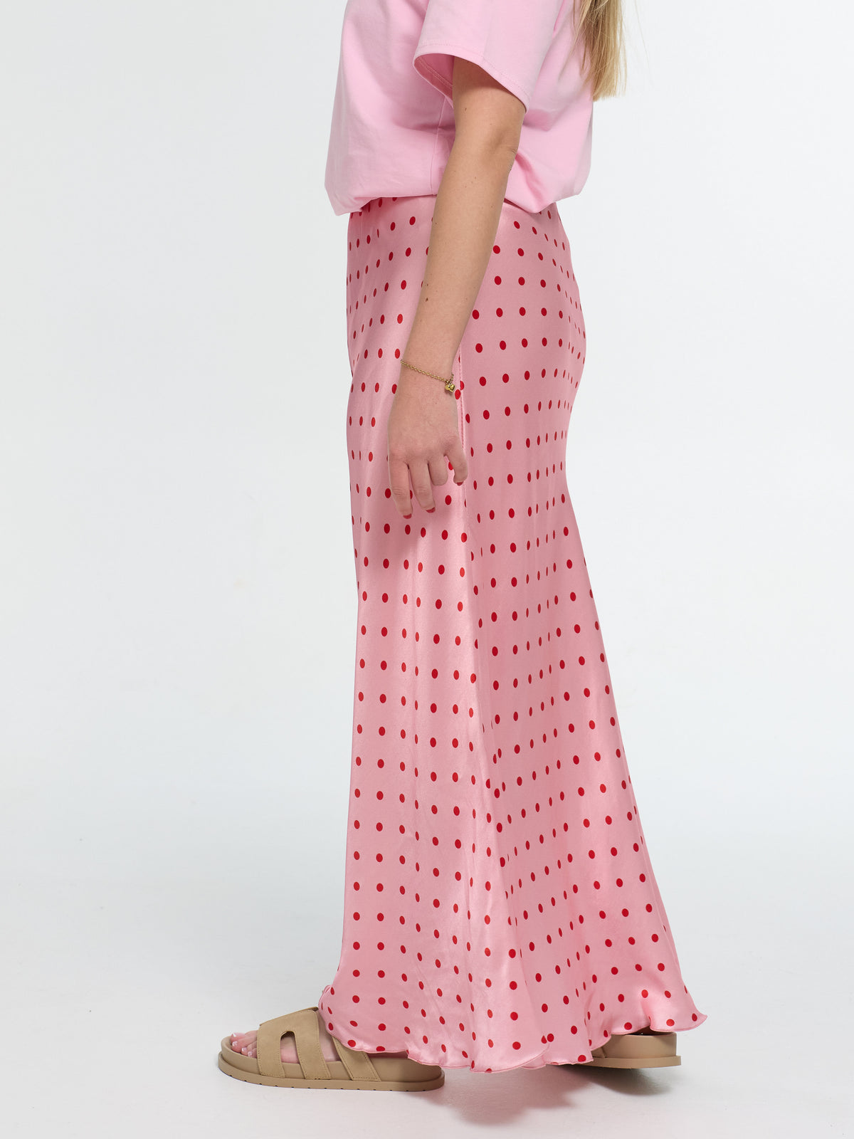 Satin-Rock „Cara“ in Rosa