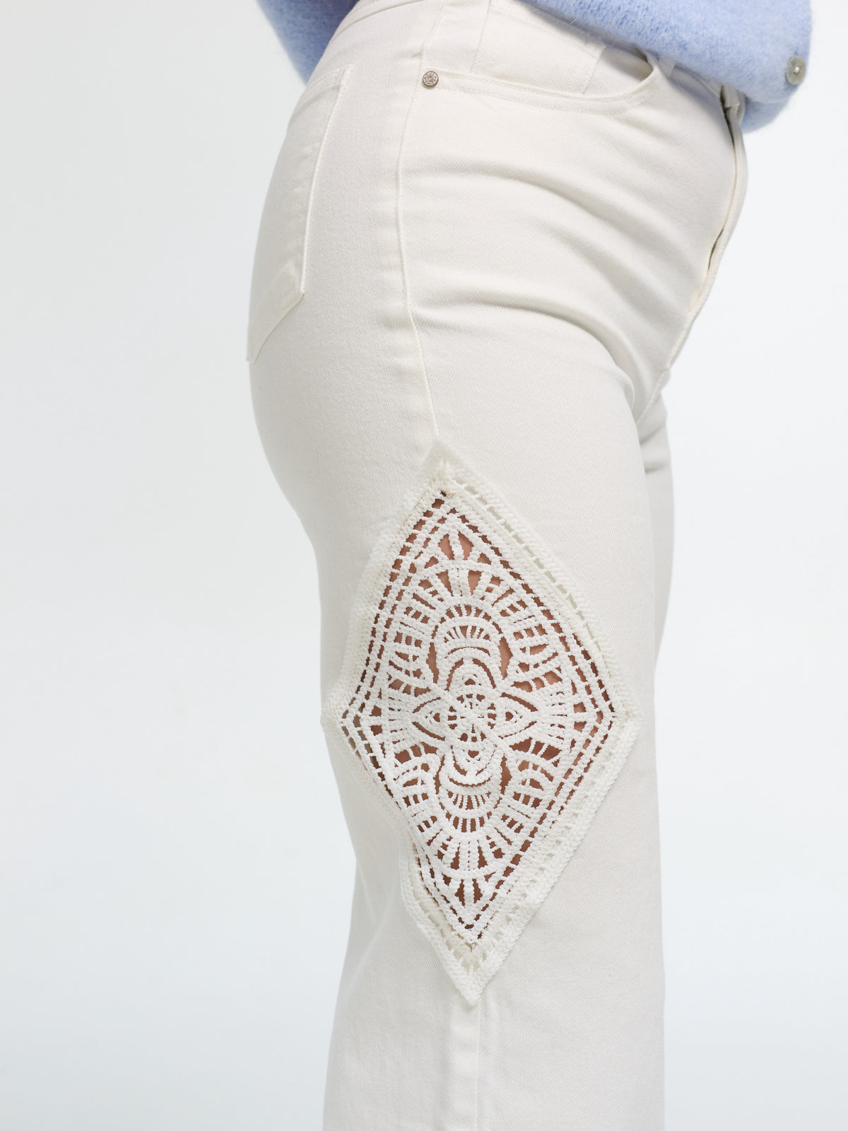Straightleg Jeans "Josephine" in Weiß