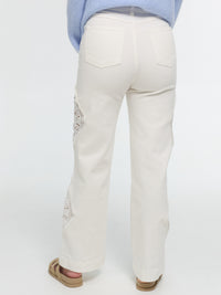 Straightleg Jeans "Josephine" in Weiß