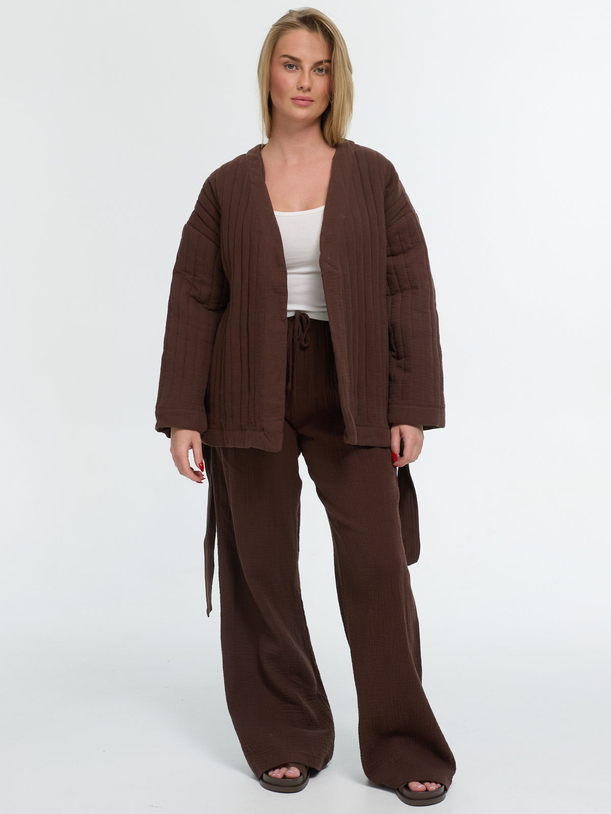 Musselinhose "Ida" in Braun