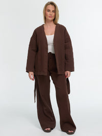 Musselinhose "Ida" in Braun