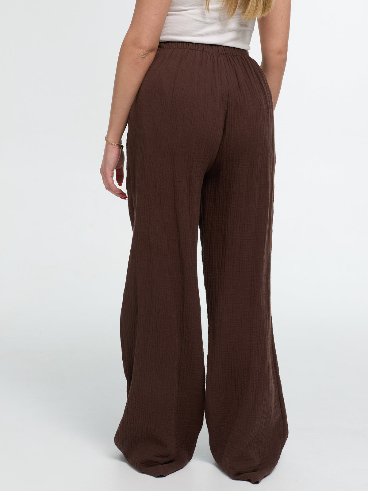 Musselinhose "Ida" in Braun
