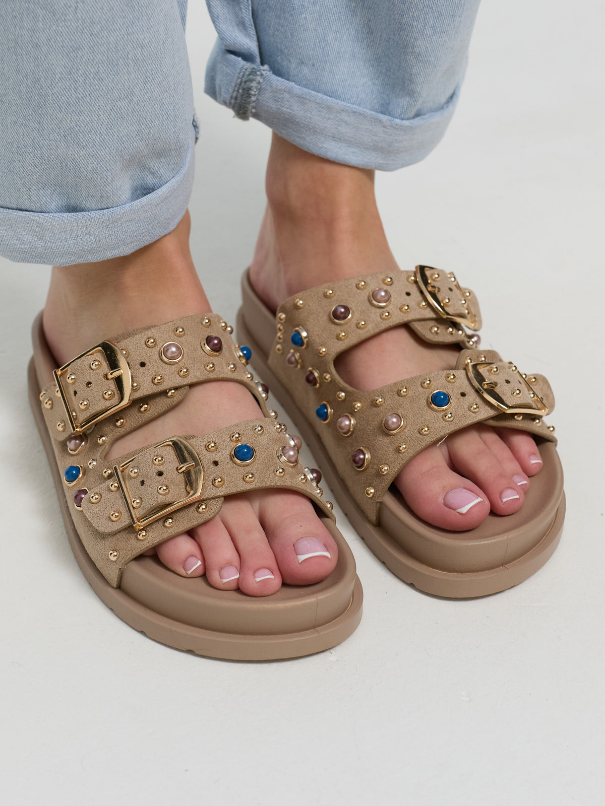 Sandalen "Aphrodite" in Beige