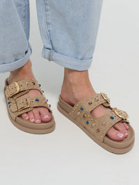 Sandalen "Aphrodite" in Beige