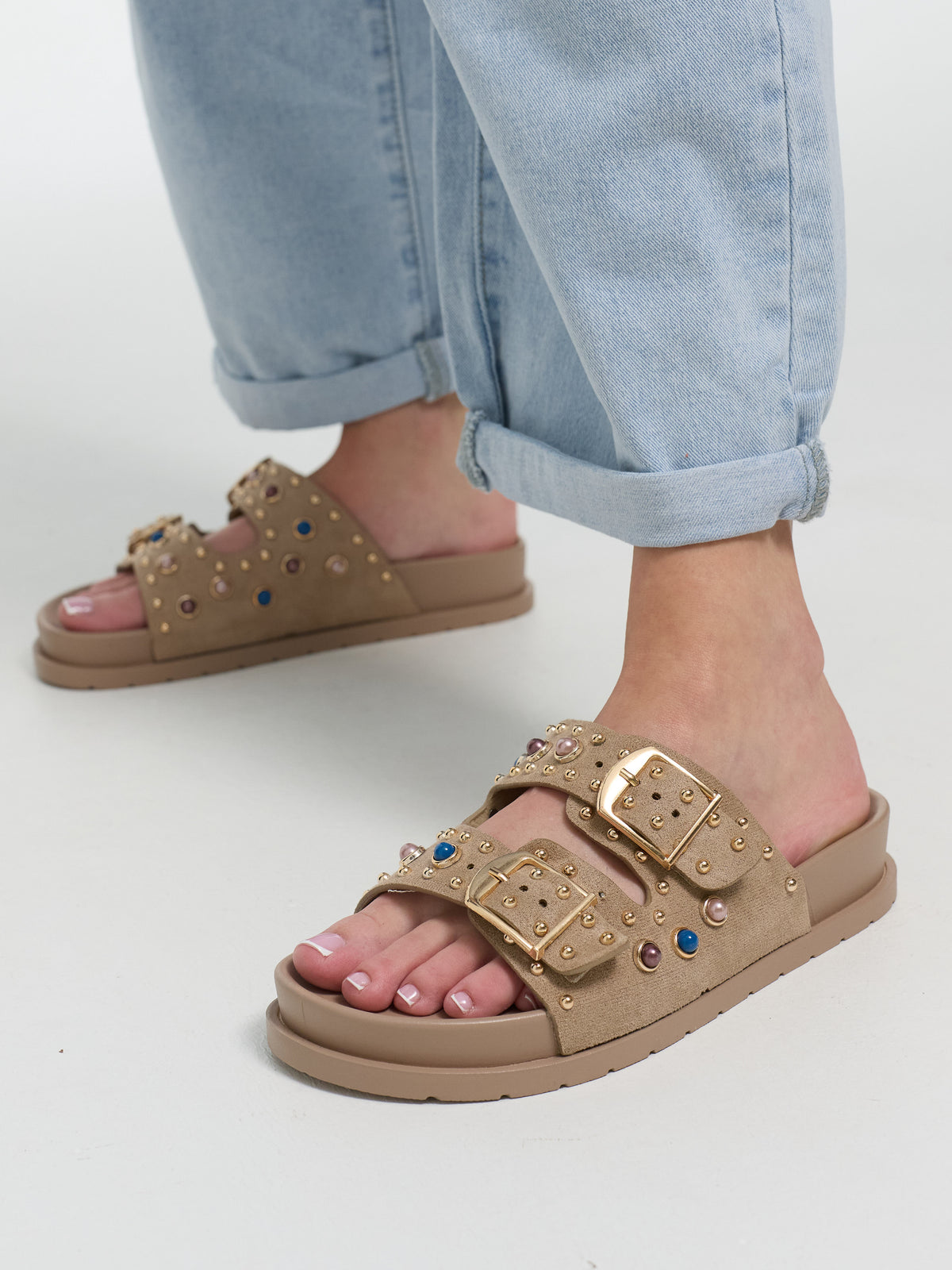 Sandalen "Aphrodite" in Beige