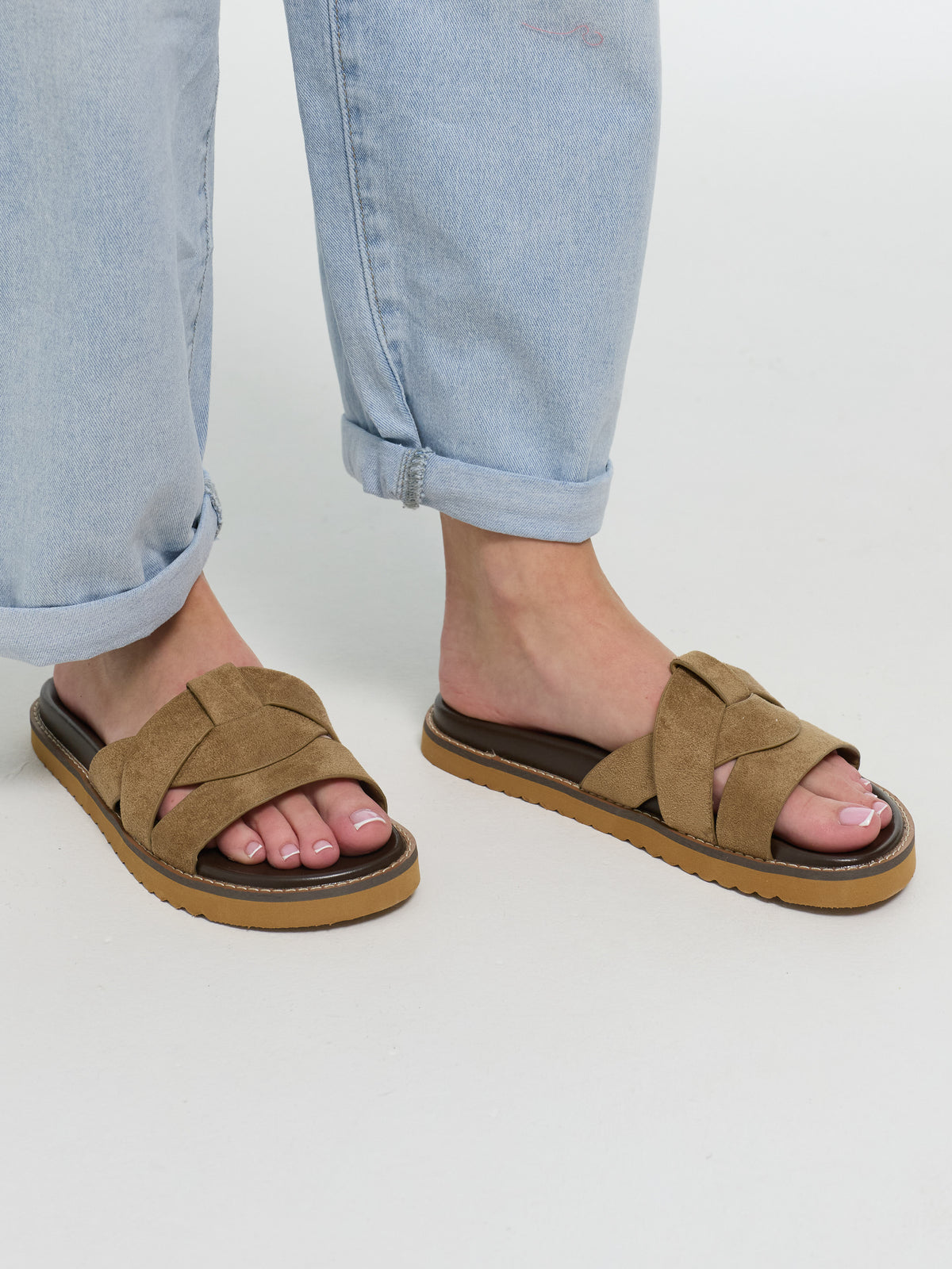 Sandalen "Britney" in Hazelnut
