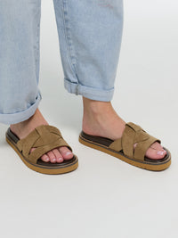 Sandalen "Britney" in Hazelnut