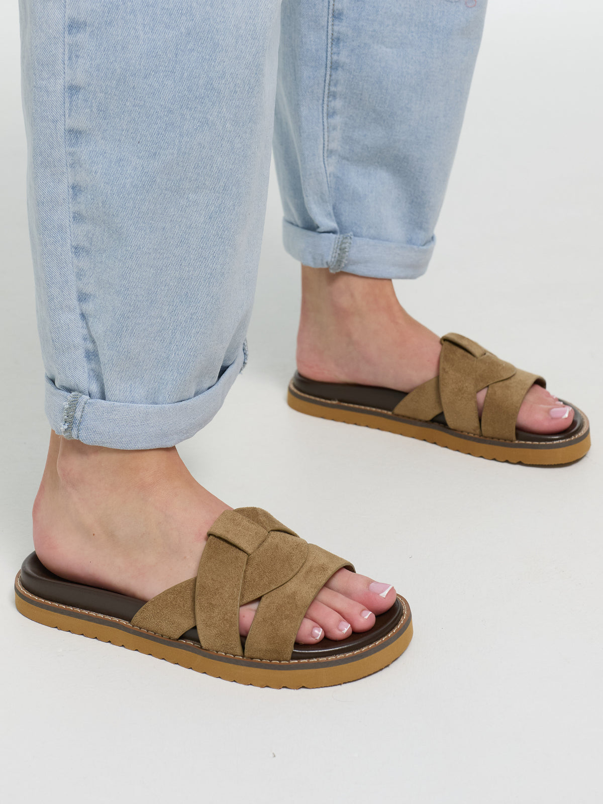 Sandalen "Britney" in Hazelnut