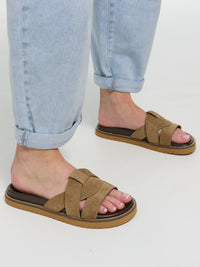 Sandalen "Britney" in Hazelnut