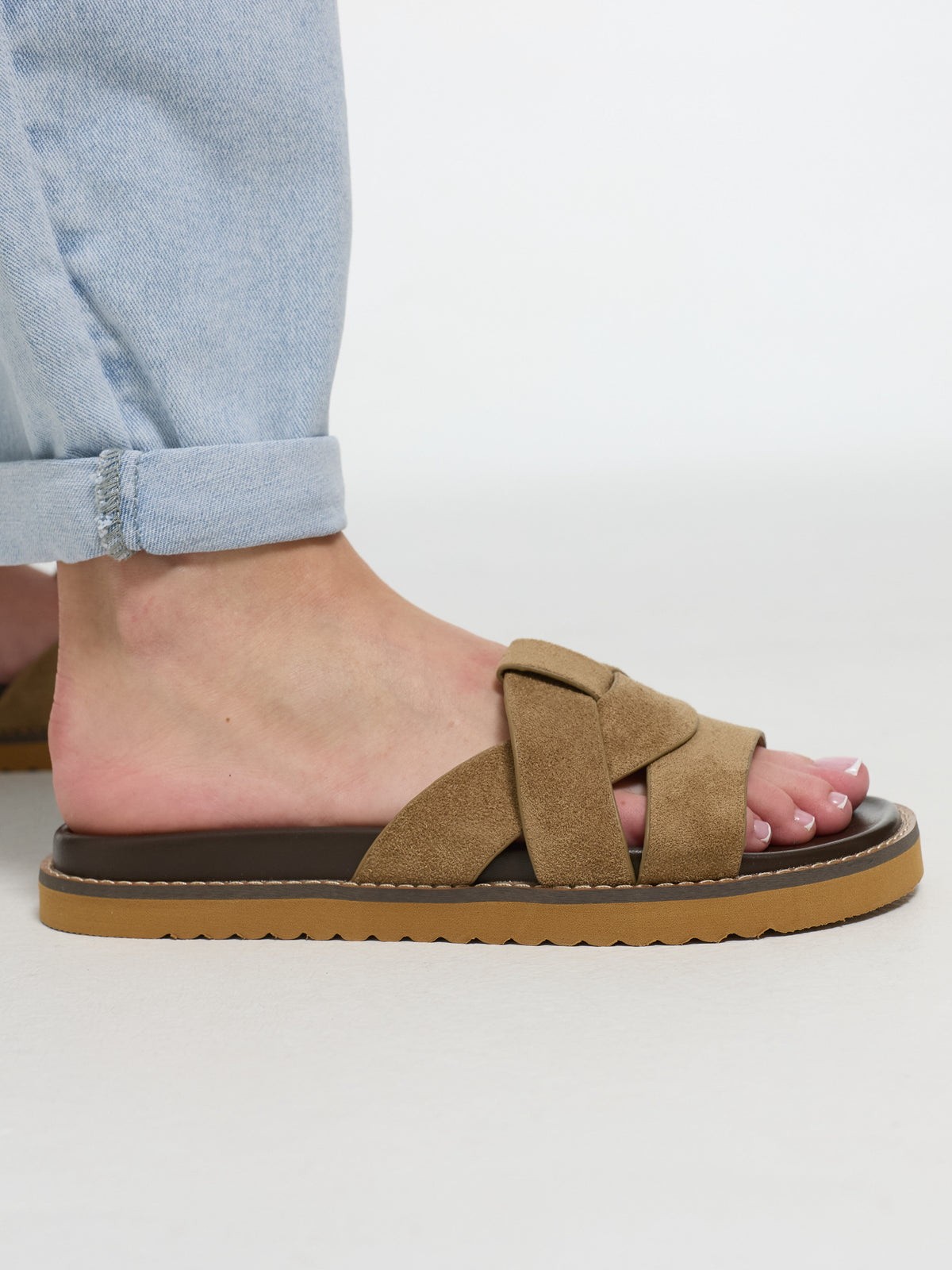 Sandalen "Britney" in Hazelnut