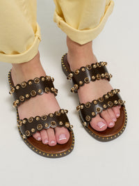 Sandalen "Athena" in Dunkelbraun