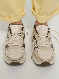 Sneaker "Izzy" in Creme/Braun