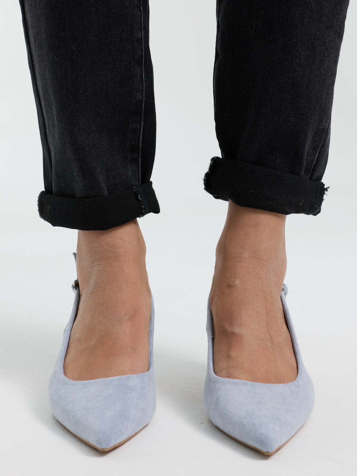 Peeptoe "Milena" in Babyblau