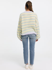 Pullover "Miri" in Gelb/Grün