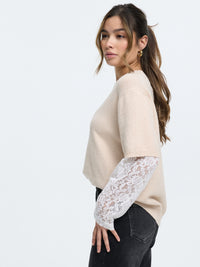 Strick-Shirt "Hannah" in Beige