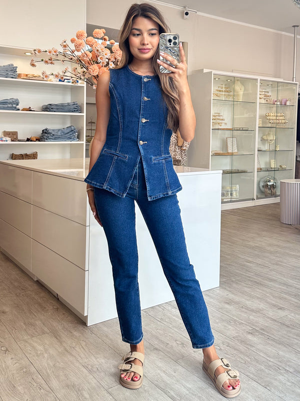 Mom-Jeans Long "Sami"