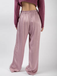 Satinhose „Sydney“ in Aubergine