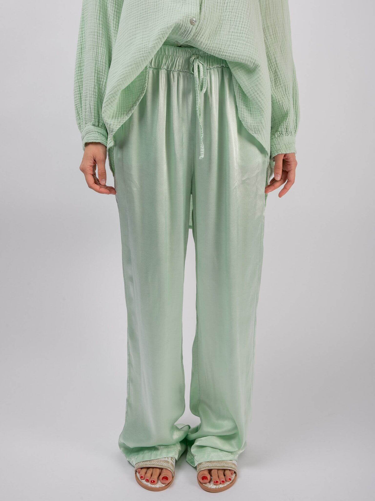 Satinhose „Sydney“ in Mint