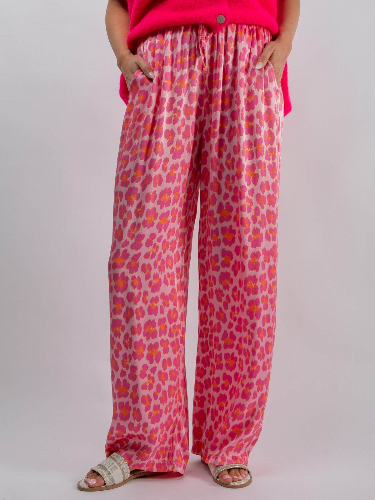 Satinhose „Sydney“ in Pink Leo